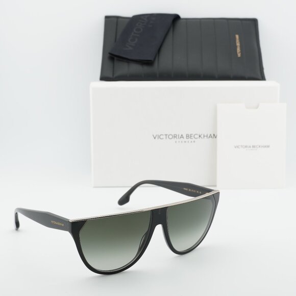 Victoria Beckham VB682S 305 Aviator Sunglasses – Green/Smoke main image 8